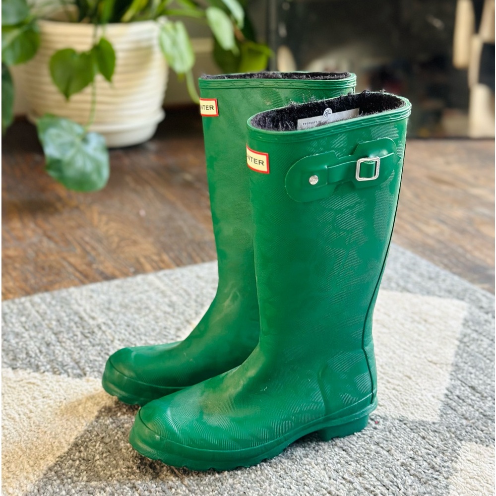 Girls Hunter rain boots size 6